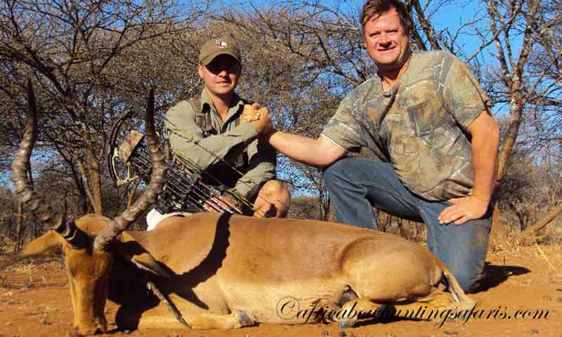 Bow hunting equipment to bow hunt impala
